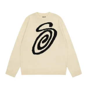 High Quality Stussy Sweater Red Jacquard