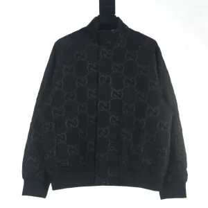 Super Clone Gucci Outerwear Red Silk Wool Jacquard