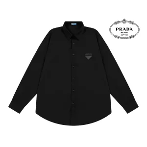 High Quality Prada Bamboo Long-Sleeved Shirt