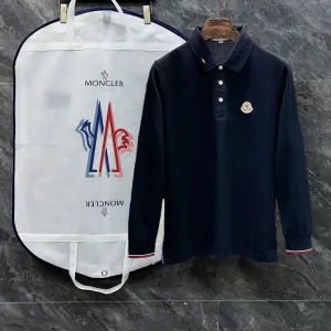 Luxury Moncler Breathable Fabric Long-Sleeved Shirts