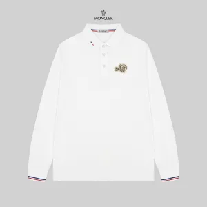 Designer Luxury Moncler Breathable Fabric Long-Sleeved Shirts