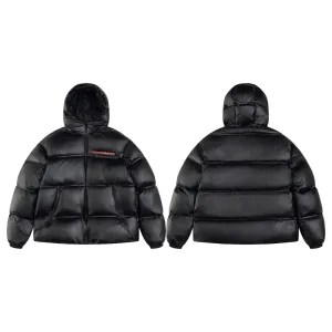 AAA Luxury Prada Outerwear Red Goose Down Nylon Microfiber Fabric Soft Touch Side Stripes