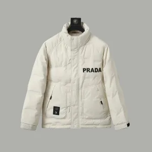 Super Clone Prada Coat Black Duck Down Polyester Fiber