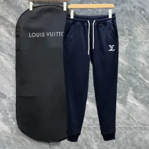 AAA Luxury Louis Vuitton Sweatpants Black Side Pockets