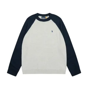 AAA High Quality Ralph Lauren Sweater Red Cotton Easy To Match Autumn Winter And
