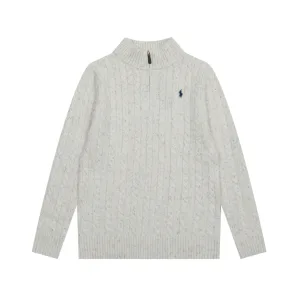 Reps Ralph Lauren Sweater Red Cotton Wool Blend Down Cable Knit Easy To Match