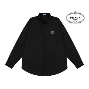 Luxury Designer Prada Bamboo Long-Sleeved Shirt