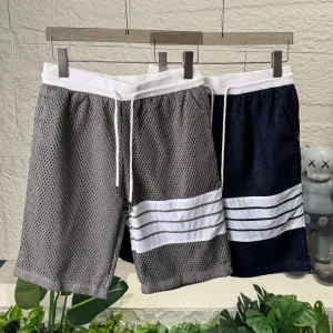 Super Clone Thom Browne Shorts Blue Mesh