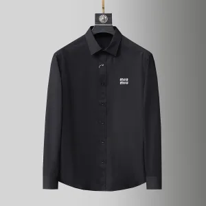 Designer Luxury Express Cotton Long-Sleeved Shirt