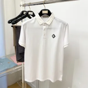 High Quality Aaa Dior Cotton Short-Sleeved Polo Shirt