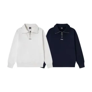 Designer Luxury Stussy Hoodie Blue Cotton Streetwear