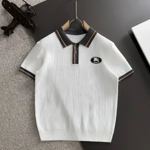 Luxury 1:1 Burberry Cotton Short-Sleeved T-Shirt For Fall