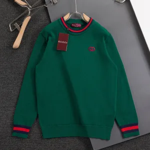 Designer Gucci Cashmere Short-Sleeved Shirts For Autumn