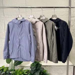 AAA High Quality Archaeopteryx Outerwear Red Gore-Tex Windstopper Polyester Nylon Plain Weave Lace Running Simple Design Urban Commuting