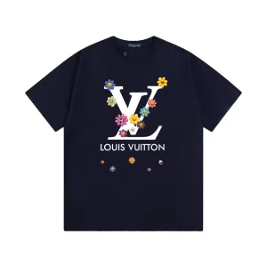 Luxury Aaa Louis Vuitton Cotton Short-Sleeved T-Shirt