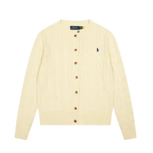 Reps Ralph Lauren Outerwear Red Cotton Cable Knit Easy To Match