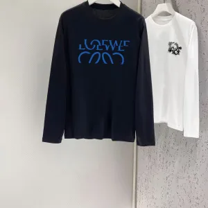 Luxury Loewe Cotton Long-Sleeved T-Shirt For Autumn