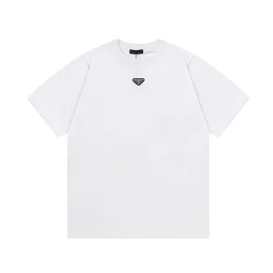 Luxury High Quality Prada Cotton Short-Sleeved T-Shirt