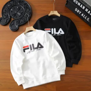 Luxury Fila Hoodies Red Eva Cotton Pure Simple And Versatile Exquisite Workmanship Suitable For All Body Types Spring Autumn Early