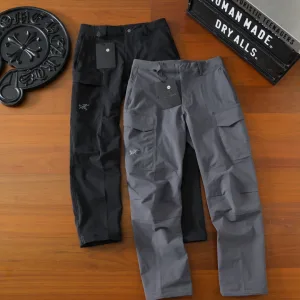 Super Clone Archaeopteryx Trousers Red Polyester Quick-Drying Autumn Winter Embroidery