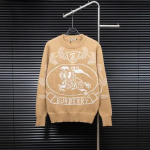 Aaa High Quality Burberry Wool Long-Sleeved Sweater