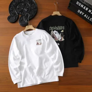 Luxury High Quality The North Face Long-Sleeved Black Cotton Autumn Winter