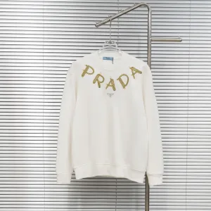 Aaa Prada Cotton Long-Sleeved Sweatshirt