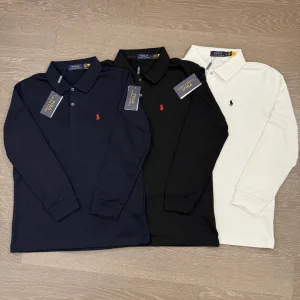 Super Clone Ralph Lauren Long-Sleeved Shirts Red Cotton Down Polyester Fleece Material Selection High-Quality Materials