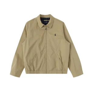 High Quality Designer Ralph Lauren Coat Ash Cotton Pure Streetwear Embroidery