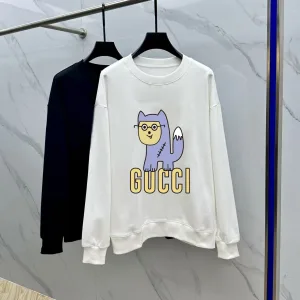 Aaa Gucci Cotton Long-Sleeved Sweatshirt For Autumn