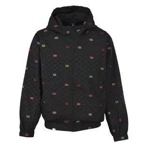 High Quality Gucci Outerwear Red Polyester Nylon Jacquard Pattern Patch