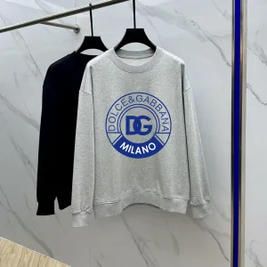 1:1 Dolce & Gabbana Cotton Long-Sleeved Sweatshirt For Autumn