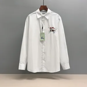 Luxury Designer Burberry Tencel Shirt For Autumn