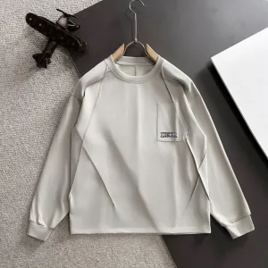 High Quality Luxury Dior Cotton Long-Sleeved T-Shirt