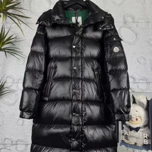 Super Clone AAA Moncler Jacket Red Goose Down Nylon Winter Patch
