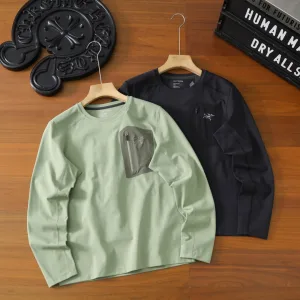 AAA Archaeopteryx Long-Sleeved Green Quick-Drying Fabric Autumn Winter Embroidery