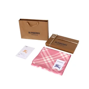 Luxury Burberry Scarf Pink Old Style Spring