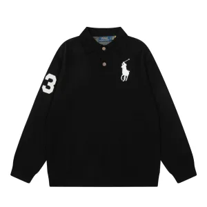 Designer Ralph Lauren Sweater Red Male Cotton Easy To Match Winter