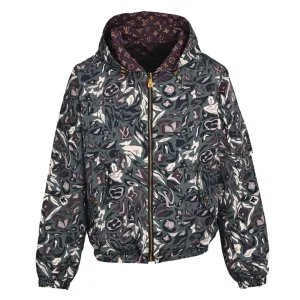 Designer AAA Louis Vuitton Coat Red Nylon Rubber Jacquard Luxury Fabric Blind Stitching