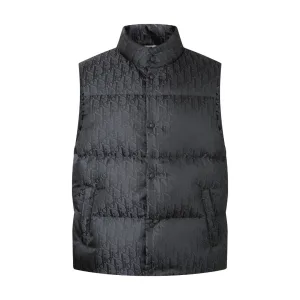 Luxury Reps Dior Vest Red Duck Down Nylon Satin Jacquard