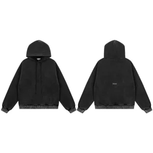 Luxury Acne Studios Hoodie Ash Retro Distressed