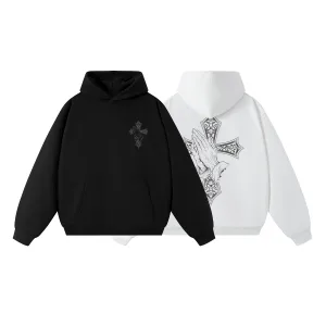 Reps High Quality Chrome Hearts Hoodie Black