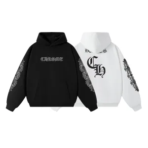 Super Clone Chrome Hearts Hoodie Black