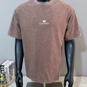 Super Clone Acne Studios Short-Sleeved Shirts Brown Cotton Pure Spring Summer
