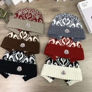 Designer Super Clone Monk Hats Red Wool Autumn Winter