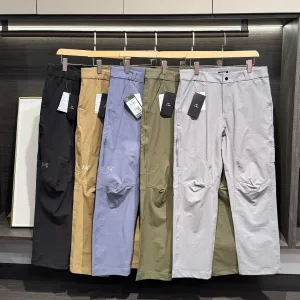 Reps Luxury Archaeopteryx Casual Pants Green Cotton Down Nylon Spandex Mesh Relaxed Fit Quick-Drying Embroidery Patch