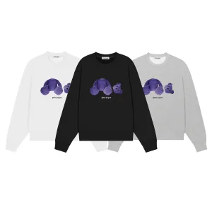 High Quality Designer Palm Angels Sweatshirt Purple