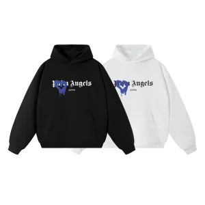 High Quality Palm Angels Hoodie Blue
