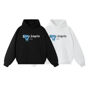 Luxury Palm Angels Hoodie Blue