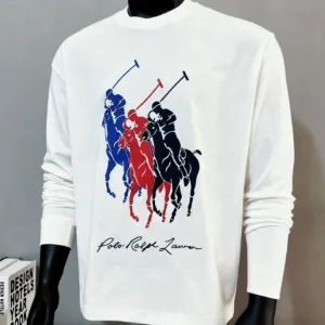 AAA Ralph Lauren Short-Sleeved T-Shirt Ash Cotton Pure